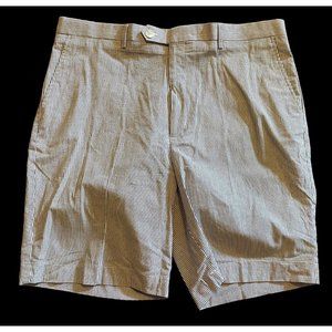 1775 seersucker blue white shorts size 40 Summer